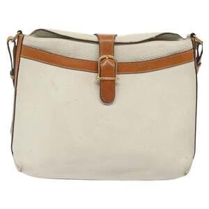 Celine Leather Shoulder Bag White
